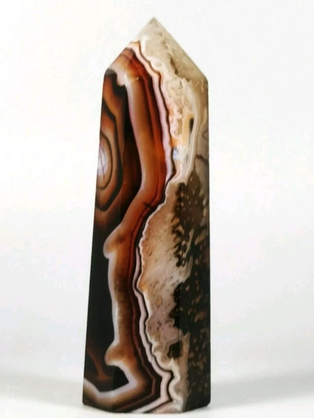 AAA GRADE Rare Madagascar Banded Agate Tower Sardonyx Crystal OFFERS WELCOME!